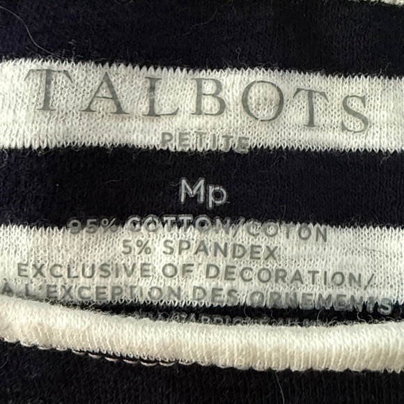 Talbots nautical striped top with ship wheel flounce hem - Picture 6 of 6